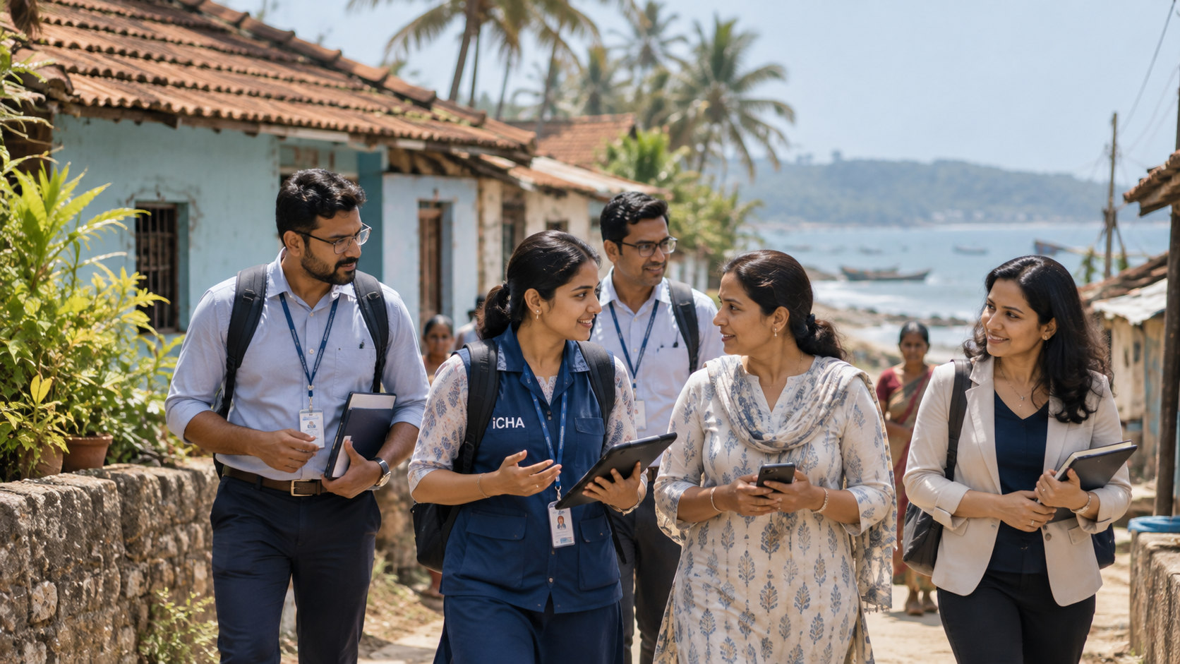 Field visit in a coastal village near Alibag